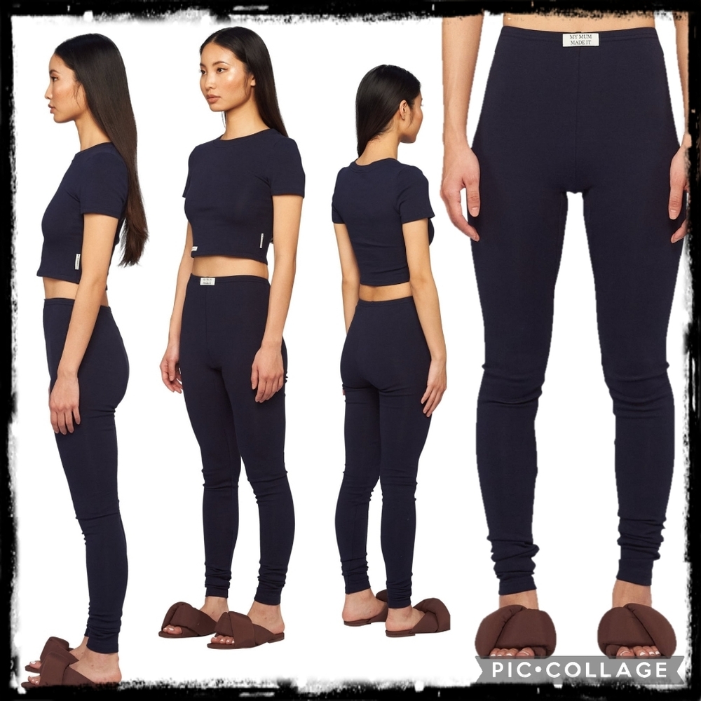 MY MUM MADE IT Black Staple Sweatpant Sz S
